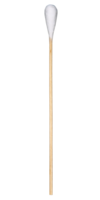 WATTESTÄBCHEN Holz 15 cm großer Kopf steril