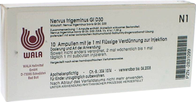 NERVUS TRIGEMINUS GL D 30 Ampullen