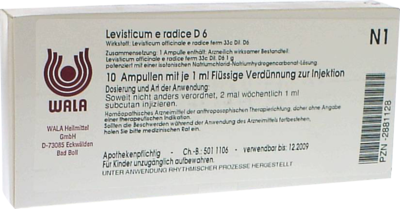 LEVISTICUM E radice D 6 Ampullen