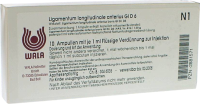 LIGAMENTUM LONGITUDINALE anterius GL D 6 Ampullen