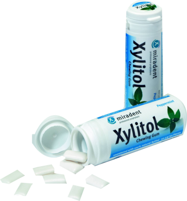 MIRADENT-Xylitol-Chewing-Gum-Minze
