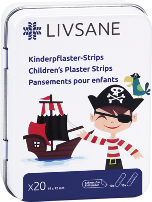 LIVSANE Kinderpflaster Strips Pirat