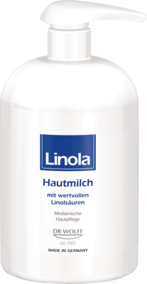 LINOLA-Hautmilch-Spender